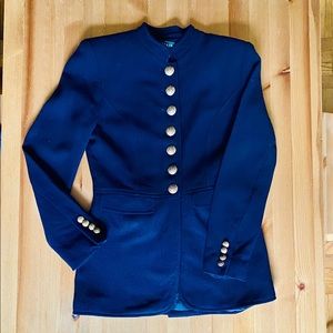 Lauren Ralph Lauren Navy Military-style Blazer